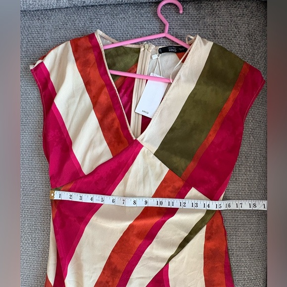 Mango Striped Midi Dress – Size Medium (US 6) brand new - Picture 12 of 15